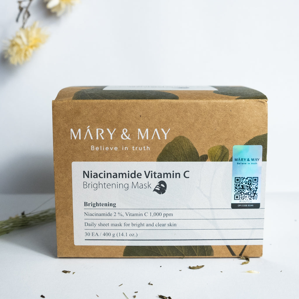 Mary&May - Niacinamide Vitamin C Brightening Mask 30pcs